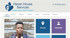 Desktop Screenshot of havenhousenc.org